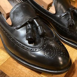Longwing Tassel Loafer Dress Shoes 551 by Alden Black Leather 10.5B/D US